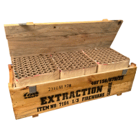 Verbundfeuerwerk Extraction (7164) von Wolff mit 210-Schuss, 125 Sekunden Laufzeit und 1500 Gramm NEM der Kategorie F2 online kaufen und bestellen im Feuerwerk-Shop Funkelfun. Günstiger Feuerwerkshop für Silvester. Hier Angebot sichern!