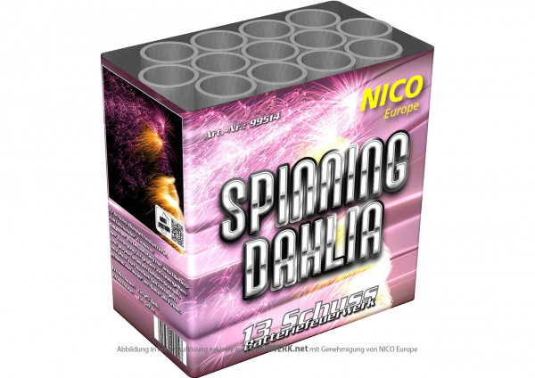 Feuerwerk Spinning Dahlia von Nico online kaufen im Feuerwerkshop Funkelfun