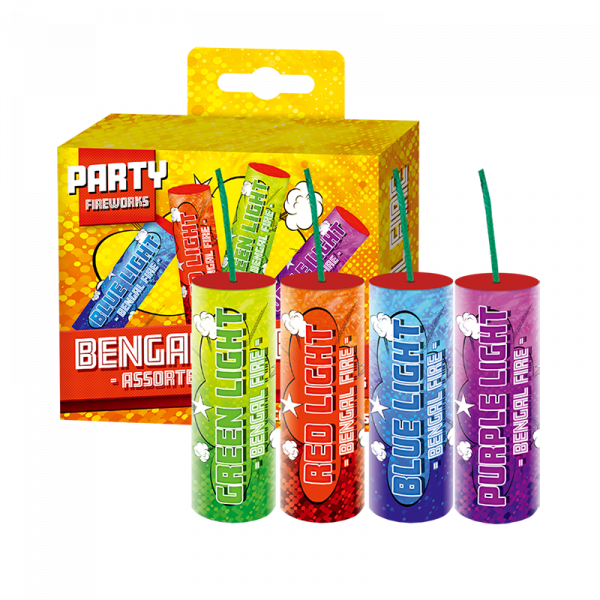 Bengalfeuer Fire Assorted – Bengalfeuer Mix (1658) von Broekhoff mit -Schuss, Sekunden Laufzeit und 72 Gramm NEM der Kategorie F1 online kaufen und bestellen im Feuerwerk-Shop Funkelfun. Günstiger Feuerwerkshop für Silvester. Hier Angebot sichern!