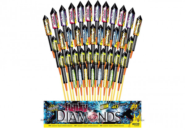 Feuerwerk Funky Diamonds von Nico online kaufen im Feuerwerkshop Funkelfun