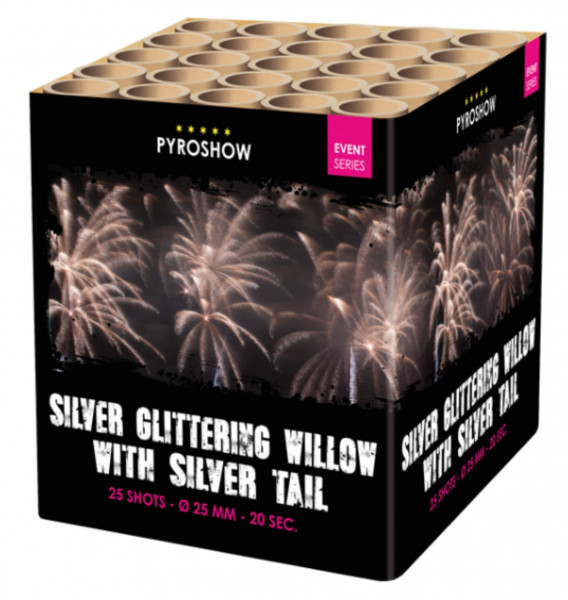 Feuerwerk Silver Glttering Willlow w Silver Blinking Tail von Broekhoff online kaufen im Feuerwerkshop Funkelfun