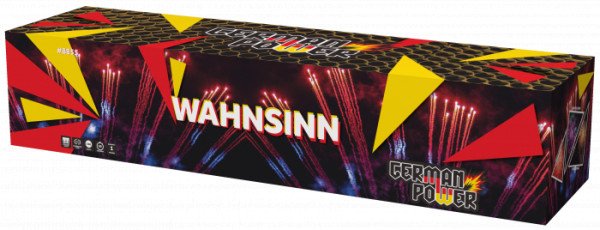 Verbundfeuerwerk Wahnsinn (8855) von WTF! mit 196-Schuss, 100 Sekunden Laufzeit und 1960 Gramm NEM der Kategorie F2 online kaufen und bestellen im Feuerwerk-Shop Funkelfun. Günstiger Feuerwerkshop für Silvester. Hier Angebot sichern!