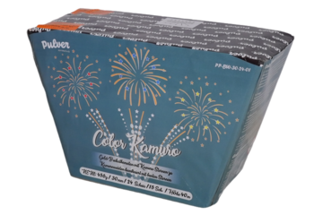 Batteriefeuerwerk Color Kamuro (PP-BW-30-24-01) von Pulver mit 24-Schuss, 15 Sekunden Laufzeit und 456 Gramm NEM der Kategorie F2 online kaufen und bestellen im Feuerwerk-Shop Funkelfun. Günstiger Feuerwerkshop für Silvester. Hier Angebot sichern!