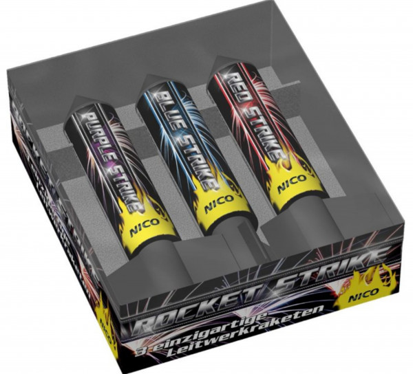 Feuerwerk Rocket Strike von Nico online kaufen im Feuerwerkshop Funkelfun