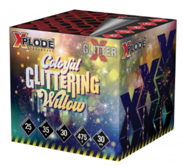 Feuerwerk Colorful Glittering Willow von Xplode online kaufen im Feuerwerkshop Funkelfun