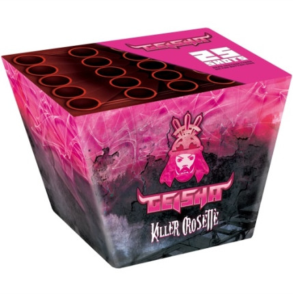 Feuerwerk Killer Crossette gelb von Geisha online kaufen im Feuerwerkshop Funkelfun