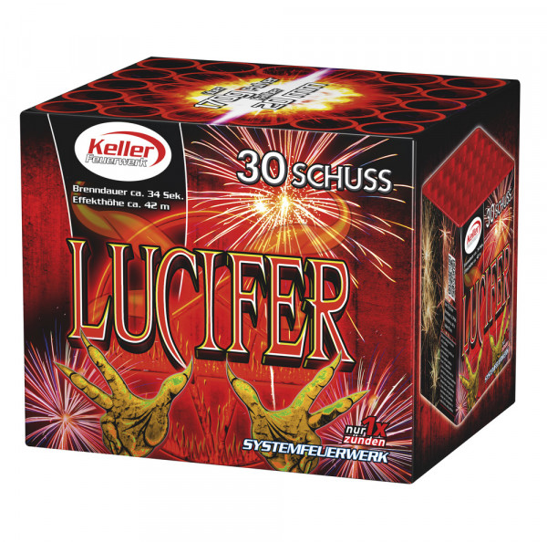 Feuerwerk Lucifer 30 Schuss von Keller online kaufen im Feuerwerkshop Funkelfun