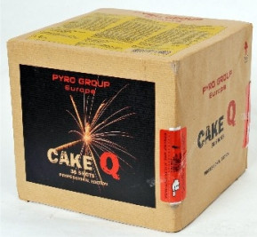Feuerwerk CakeQ von Pyrotrade online kaufen im Feuerwerkshop Funkelfun