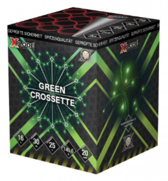 Feuerwerk Green Crossette von Xplode online kaufen im Feuerwerkshop Funkelfun