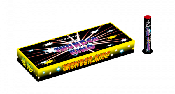 Bombenrohr Thunder King (PS-40-14-1) von Pyrocentury mit 12-Schuss, 2,5 Sekunden Laufzeit und 48 Gramm NEM der Kategorie F2 online kaufen und bestellen im Feuerwerk-Shop Funkelfun. Günstiger Feuerwerkshop für Silvester. Hier Angebot sichern!
