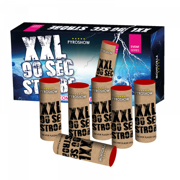 Bengalfeuer Stroboscope (90 Sek.) (2708) von Broekhoff mit 6-Schuss, 90 Sekunden Laufzeit und 154 Gramm NEM der Kategorie F2 online kaufen und bestellen im Feuerwerk-Shop Funkelfun. Günstiger Feuerwerkshop für Silvester. Hier Angebot sichern!