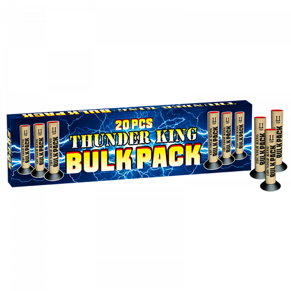 Bombenrohr Thunderking Bulkpack (0306) von Broekhoff mit 20-Schuss, 3 Sekunden Laufzeit und 88 Gramm NEM der Kategorie F2 online kaufen und bestellen im Feuerwerk-Shop Funkelfun. Günstiger Feuerwerkshop für Silvester. Hier Angebot sichern!