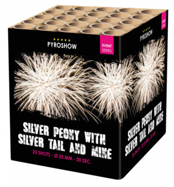 Feuerwerk Silver Peony w Silver Tail and Mine von Broekhoff online kaufen im Feuerwerkshop Funkelfun