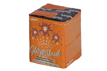 Batteriefeuerwerk Glitzerstaub (PP-BI-20-16-04) von Pulver mit 16-Schuss, 15 Sekunden Laufzeit und 104 Gramm NEM der Kategorie F2 online kaufen und bestellen im Feuerwerk-Shop Funkelfun. Günstiger Feuerwerkshop für Silvester. Hier Angebot sichern!