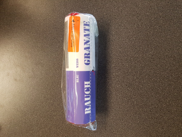 Rauchgranate Doppelrauch Blau/Weiß, T1