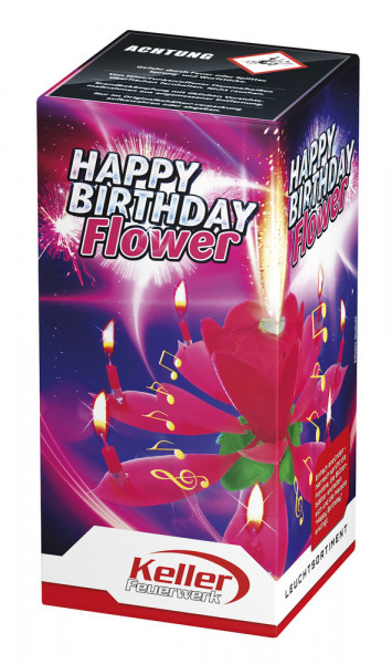 Feuerwerk Happy Birthday Flower von Keller online kaufen im Feuerwerkshop Funkelfun