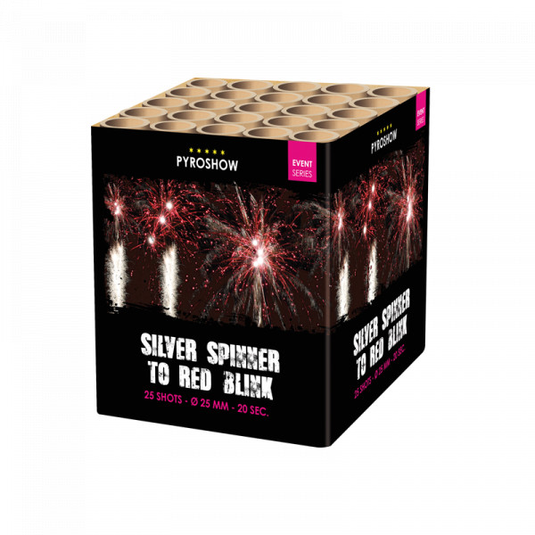 Feuerwerk Silver Spinner to Red Blink w. Blue von Broekhoff online kaufen im Feuerwerkshop Funkelfun