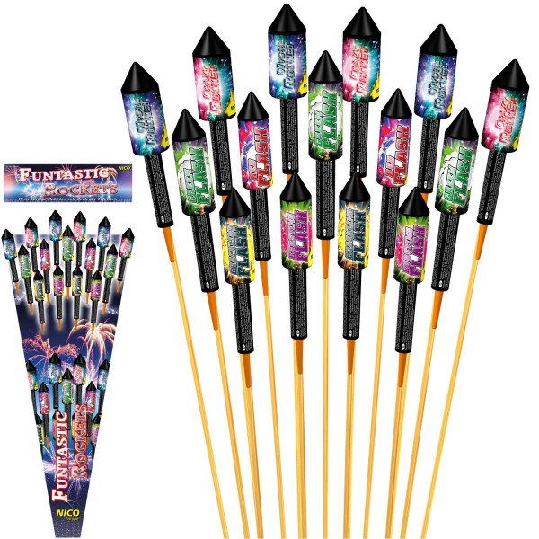Feuerwerk Funtastic Rockets von Nico online kaufen im Feuerwerkshop Funkelfun