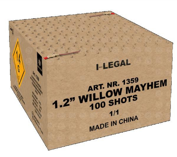 Feuerwerk 1.2" Willow Mayhem von Broekhoff online kaufen im Feuerwerkshop Funkelfun