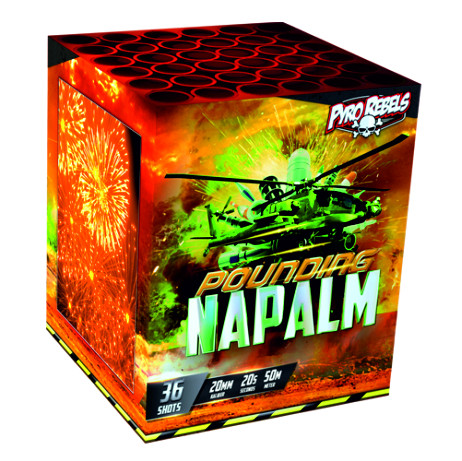 Feuerwerk POUNDING NAPALM von Geisha online kaufen im Feuerwerkshop Funkelfun