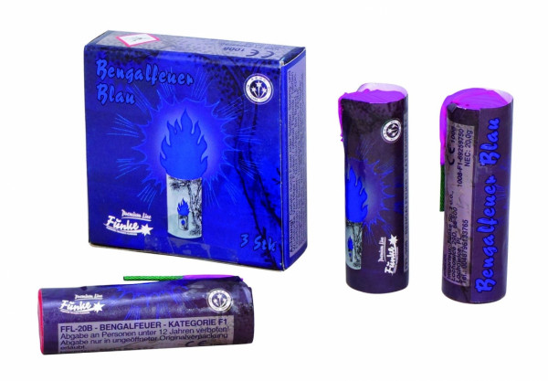 Bengalfeuer Blau, Funke