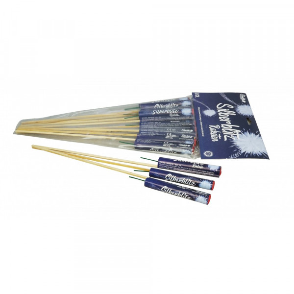 Feuerwerk Silberblitz Raketen 10 Stück von Funke online kaufen im Feuerwerkshop Funkelfun