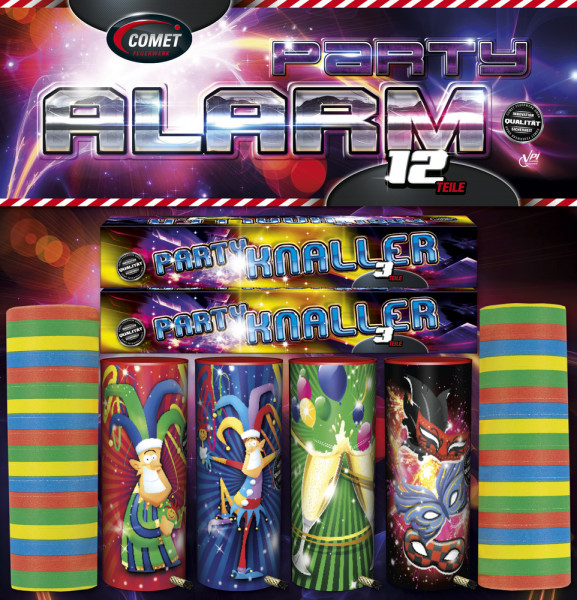 Feuerwerk Party Alarm von Comet online kaufen im Feuerwerkshop Funkelfun