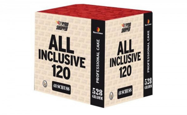 Feuerwerk All Inclusive 120 von Lesli online kaufen im Feuerwerkshop Funkelfun